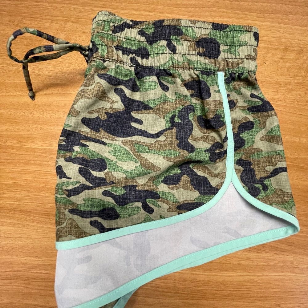 No Boundaries Women's Junior's Camouflage Running Athletic Shorts Size M 7/9